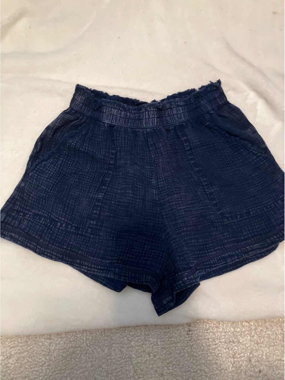 No Comment Women's Casual Navy Blue Shorts